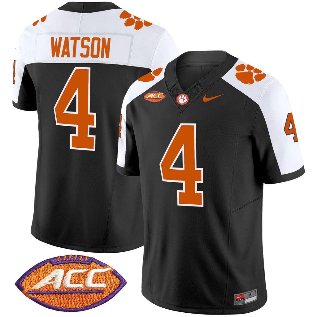 Deshaun Watson Jersey #4 Clemson Tigers 2025 Vapor Limited Stitched Black Alter by My Store NCAA Football Jerseys