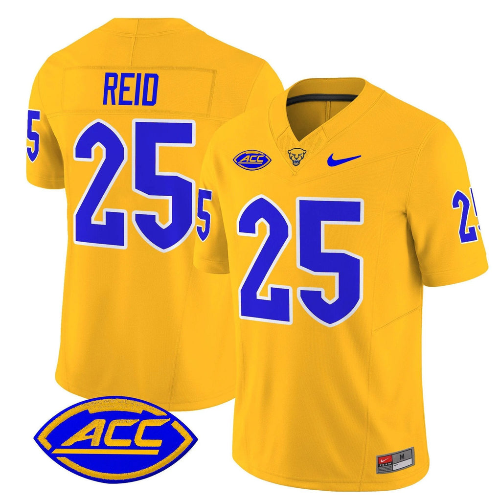 Desmond Reid Jersey #25 Pittsburgh Panthers 2025 Limited Stitched Gold by My Store