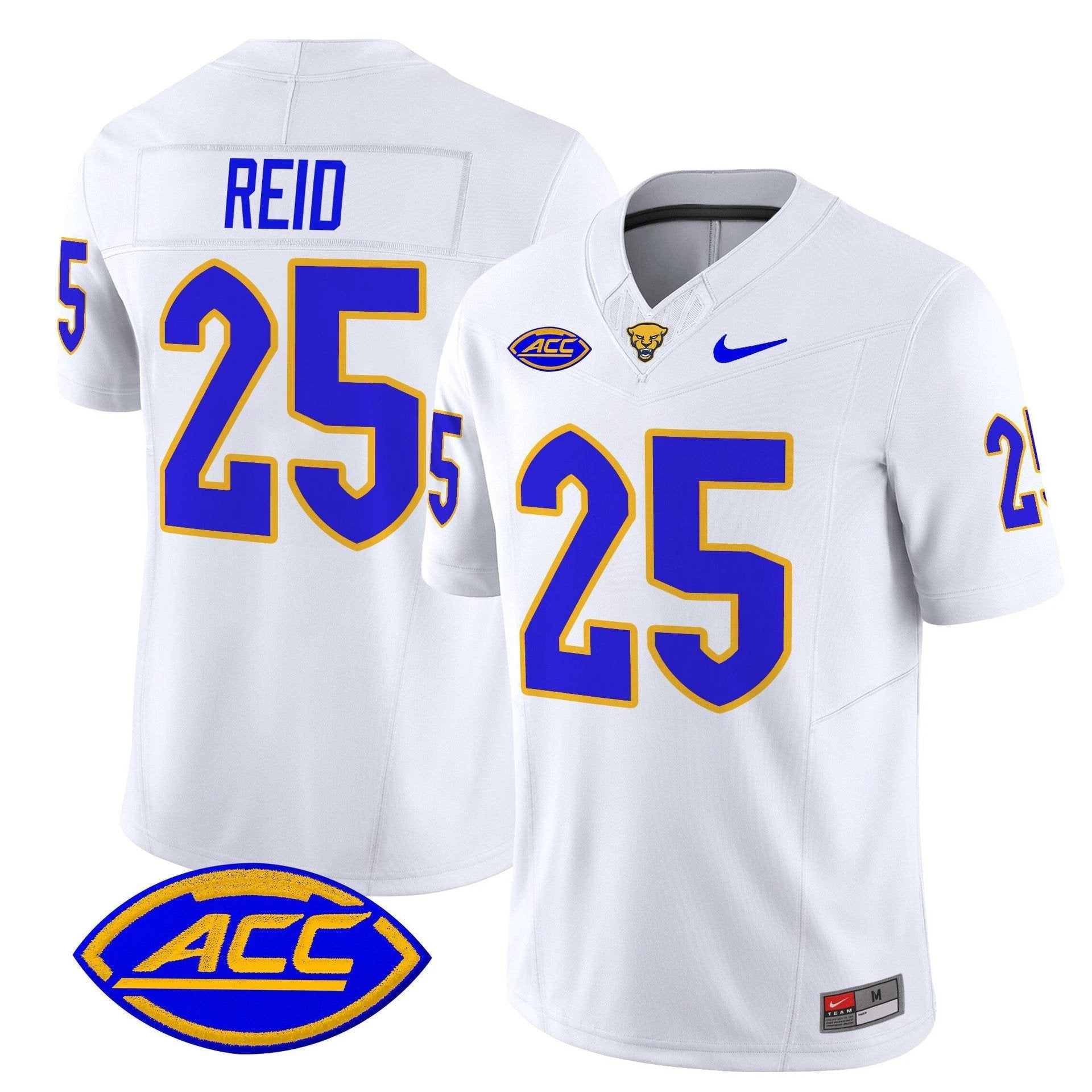 Desmond Reid Jersey #25 Pittsburgh Panthers 2025 Limited Stitched White by My Store