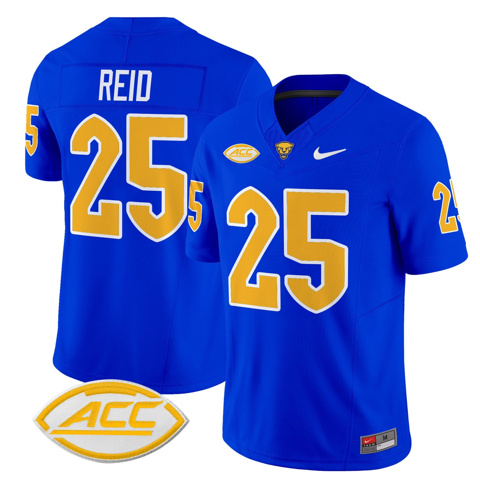 Desmond Reid Jersey #25 Pittsburgh Panthers 2025 Limited Stitched by My Store NCAA Football Jerseys