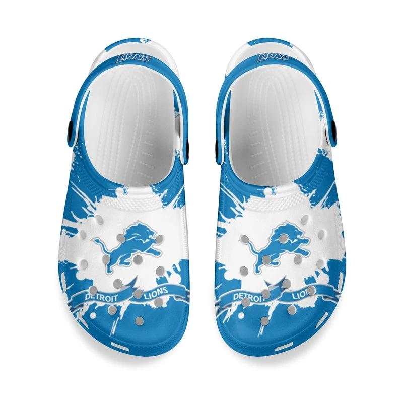 Detroit Lions Crocs Unisex Clogs Clog Shoes by Crocs