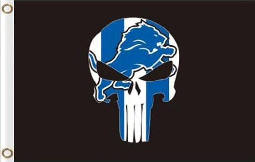 Detroit Lions Football US Flag 3X5 Ft Polyester Banner USA 90x150cm by flagsjustdoit