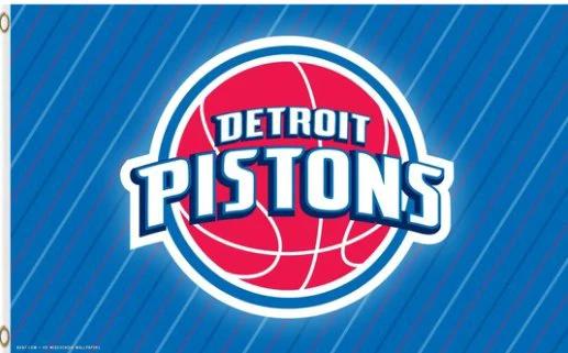 Detroit Pistons Blue Flag 3X5Ft Polyester Banner USA Digital Print by flagsjustdoit