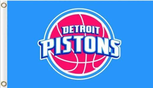 Detroit Pistons Blue US Sport Flag 3X5Ft Polyester Banner USA Digital Print by flagsjustdoit