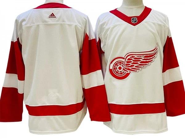 Detroit Red Wings Blank White Away Jersey by Hockey David