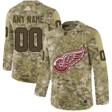 Detroit Red Wings Camo Customized Jersey by Hockey David