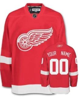 Detroit Red Wings Customized Red Jersey by Hockey David
