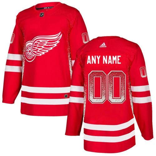 Detroit Red Wings Red Customized Drift Fashion Jersey by Hockey David