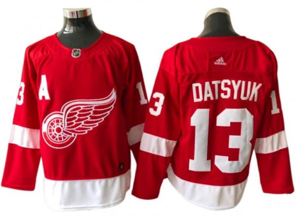 Detroit Red Wings #13 Pavel Datsyuk Red Home Jersey by Hockey David