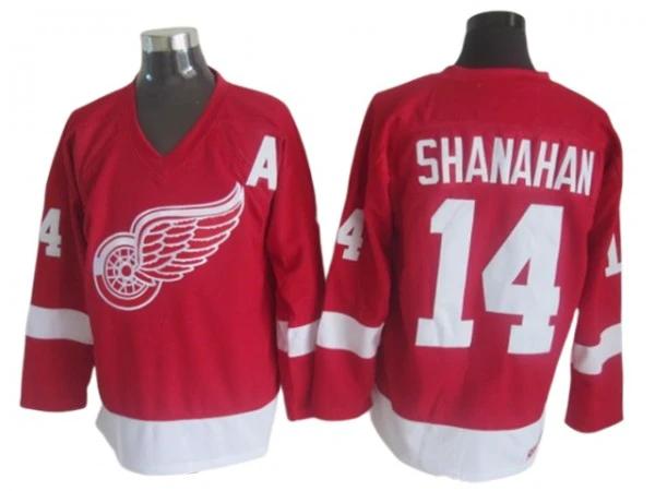 Detroit Red Wings #14 Brendan Shanahan 2002 Vintage CCM Jersey - Red by Hockey David