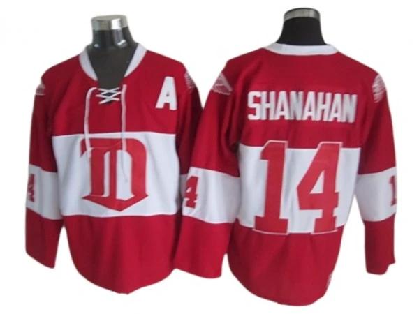 Detroit Red Wings #14 Brendan Shanahan 2009 Vintage CCM Jersey - Red by Hockey David