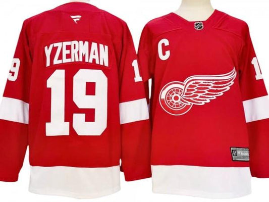 Detroit Red Wings #19 Steve Yzerma Red 2024 Home Jersey by Hockey David