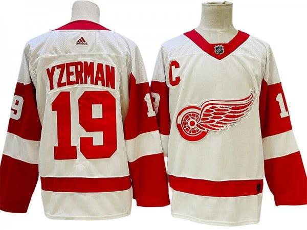 Detroit Red Wings #19 Steve Yzerma White Jersey by Hockey David