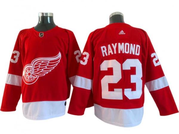Detroit Red Wings #23 Lucas Raymond Red Jersey by Hockey David