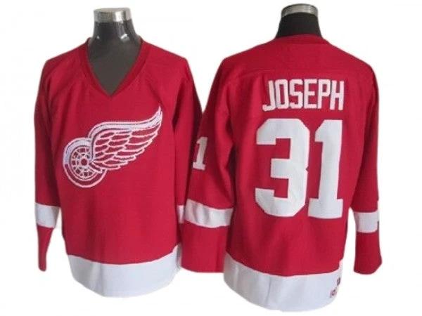 Detroit Red Wings #31 Curtis Joseph 2002 Vintage CCM Jersey - Red by Hockey David