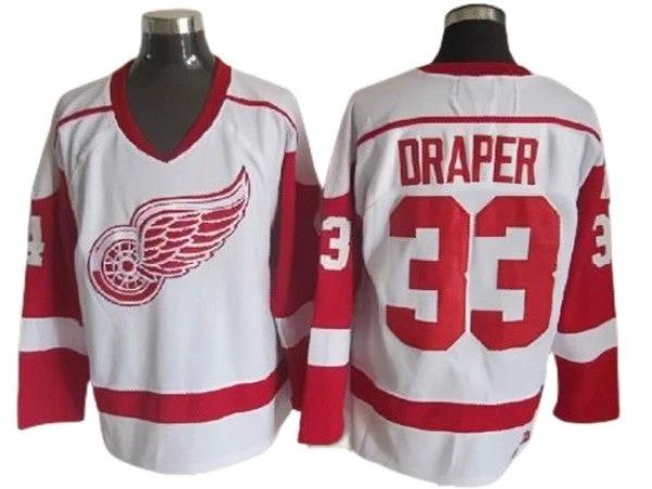 Detroit Red Wings #33 Kris Draper 2002 Vintage CCM Jersey - Red by Hockey David