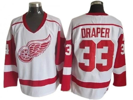 Detroit Red Wings #33 Kris Draper 2002 Vintage CCM Jersey - Red by Hockey David