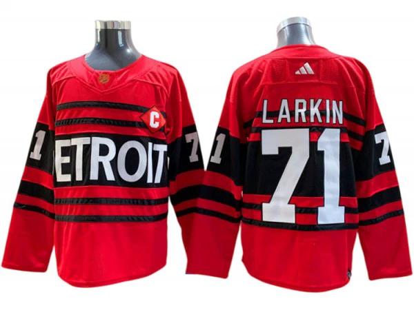 Detroit Red Wings #71 Dylan Larkin Red Reverse Retro 2.0 Jersey by Hockey David