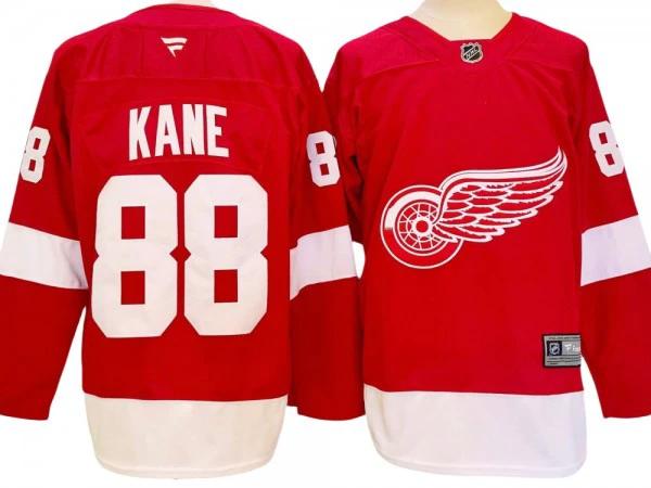 Detroit Red Wings #88 Patrick Kane Red 2024 Home Jersey by Hockey David