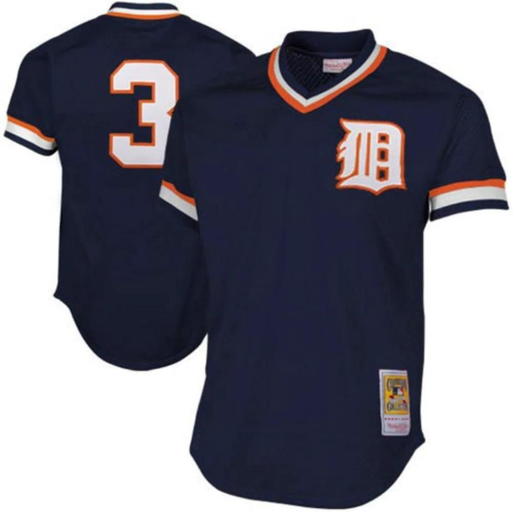 Detroit Tigers Alan Trammell Navy 1984 Throwback Mesh Pullover Jersey by My Store