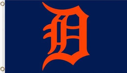 Detroit Tigers Baseball Club Orange Flag 3X5Ft Banner USA Polyester with Brass Grommets by flagsjustdoit