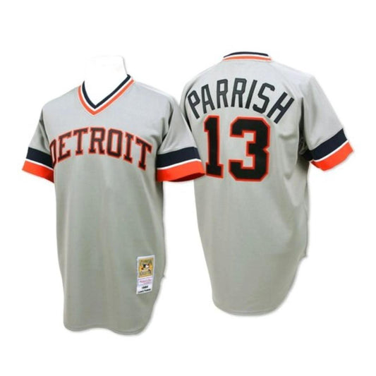 Detroit Tigers Lance Parrish Gray Throwback Pullover Jersey by My Store