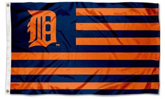 Detroit Tigers Nation Flag 3X5Ft Banner USA Polyester with Brass Grommets by flagsjustdoit
