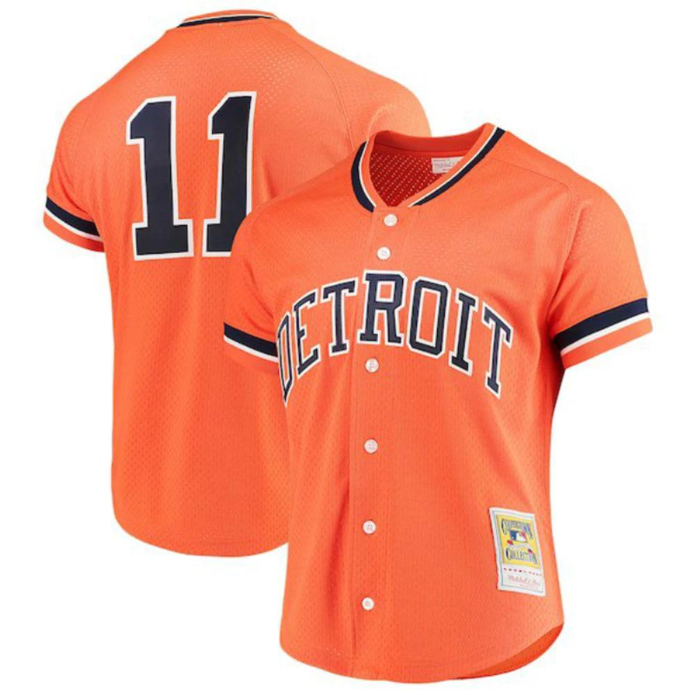 Detroit Tigers Sparky Anderson Orange Throwback Mesh Jersey by My Store