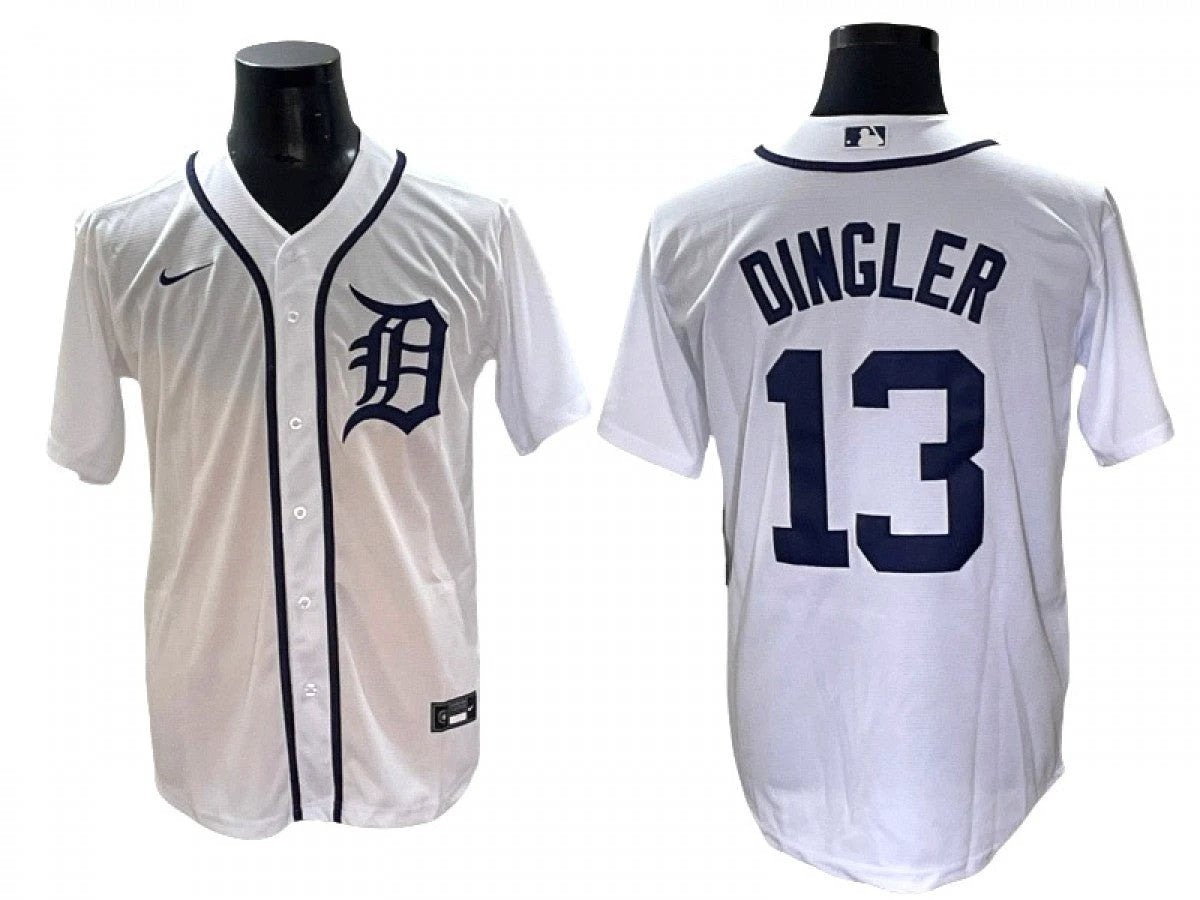 Detroit Tigers #13 Dillon Dingler Limited Jersey - White by My Store