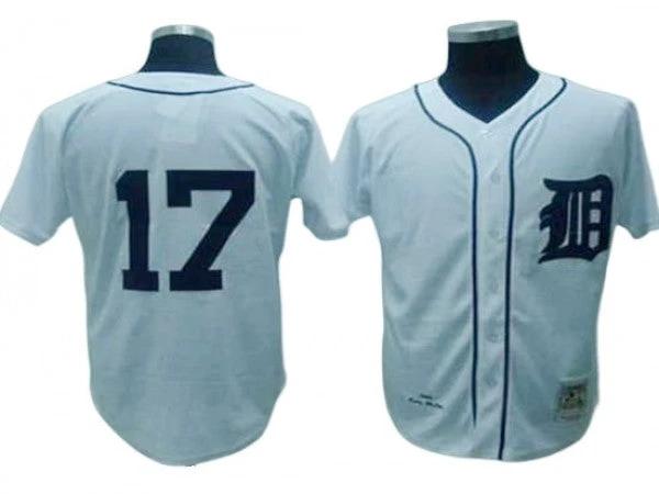 Detroit Tigers #17 Denny McLain White Throwback Jersey by My Store