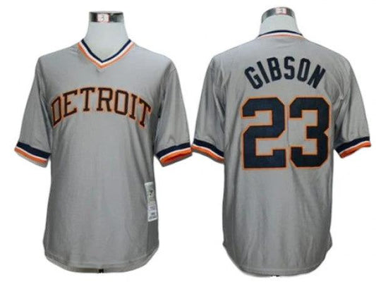 Detroit Tigers #23 Kirk Gibson Gray Throwback Jersey by My Store