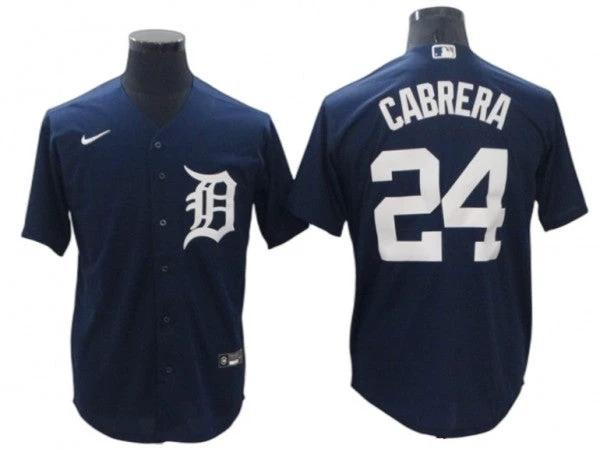 Detroit Tigers #24 Miguel Cabrera Navy Cool Base Jersey by My Store