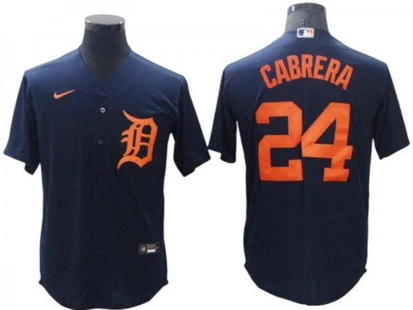 Detroit Tigers #24 Miguel Cabrera Navy Cool Base Jersey by My Store