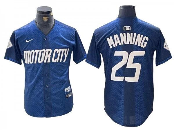 Detroit Tigers #25 Matt Manning Navy 2024 City Connect Limited Jersey by My Store