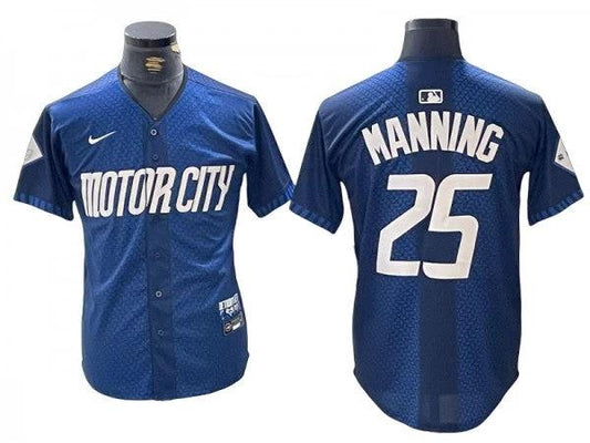 Detroit Tigers #25 Matt Manning Navy 2024 City Connect Limited Jersey by My Store