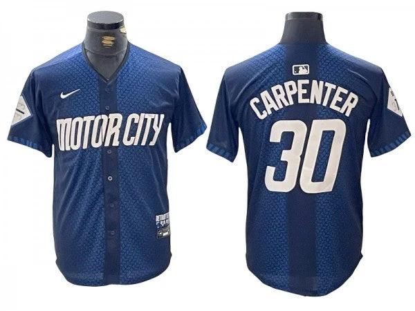 Detroit Tigers #30 Kerry Carpenter Navy 2024 City Connect Limited Jersey by My Store