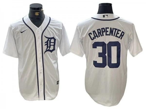 Detroit Tigers #30 Kerry Carpenter White Cool Base Jersey by My Store