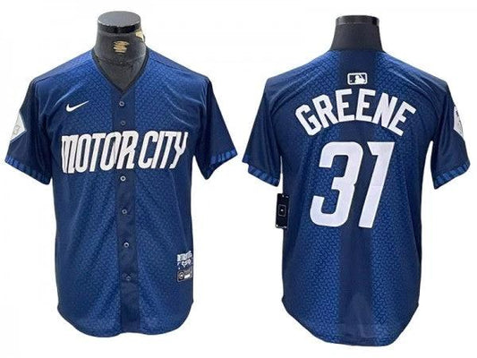 Detroit Tigers #31 Riley Greene Navy 2024 City Connect Limited Jersey by My Store