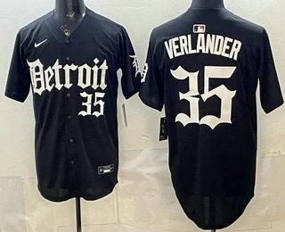 Detroit Tigers #35 Justin Verlander Black Limited Cool Base Stitched Jersey by My Store