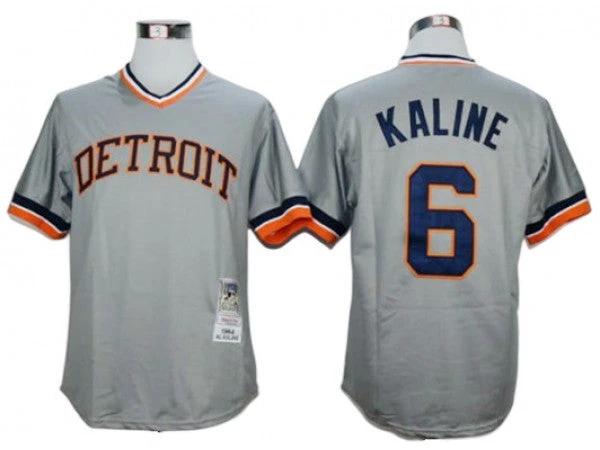 Detroit Tigers #6 Al Kaline Gray 1984 Throwback Jersey by My Store