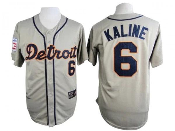 Detroit Tigers #6 Al Kaline Gray Throwback Jersey by My Store