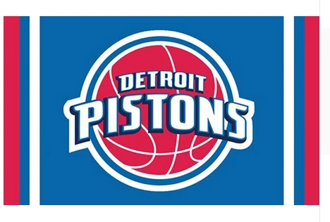 Detroit Pistons Flag-3x5FT Banner-100% polyester by flagsshop