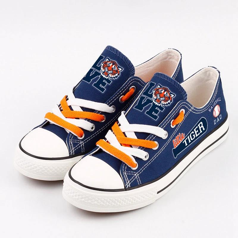 Detriot Tigers Limited Print Low Top Canvas Shoes Sport Sneakers For Men Women Fans by Crocs