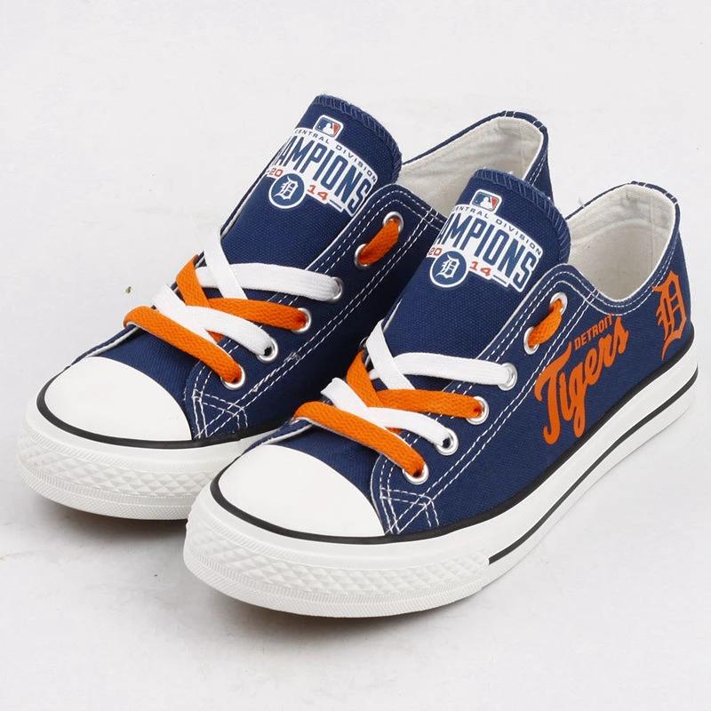 Detroit Tigers Limited Print Low Top Canvas Shoes Sport Sneakers For Men Women Fans by Crocs