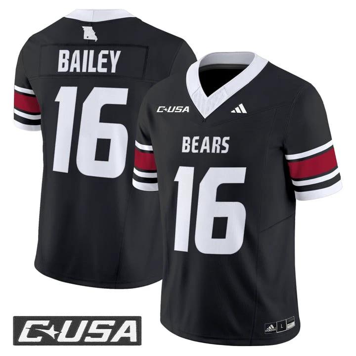 Deuce Bailey Jersey #16 Missouri State Bears 2025 Limited Stitched by My Store NCAA Football Jerseys