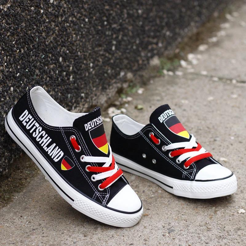 Deutschland Canvas Sneakers Shoes For Men Women Fans by Crocs