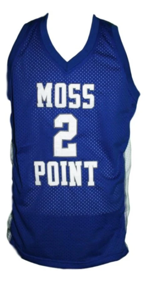 Devin Booker Jersey #2 Moss Point High School Basketball Blue by My store basketball