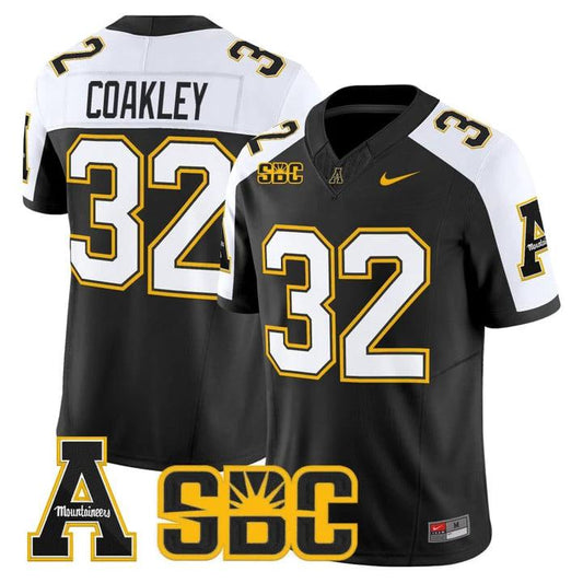 Dexter Coakley Jersey #32 App State Mountaineers 2025 Vapor Limited Stitched by My Store NCAA Football Jerseys