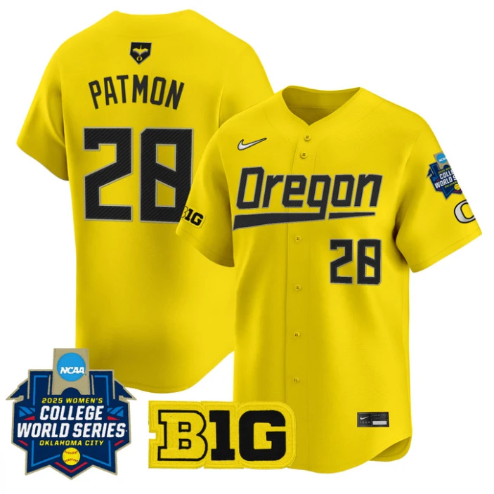 Dezianna Patmon Jersey #28 Oregon Ducks Softball 2025 World Series Stitched Yellow by My Store
