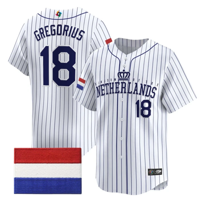 Didi Gregorius Jersey #18 Team Netherlands 2026 World Baseball Stitched by My Store